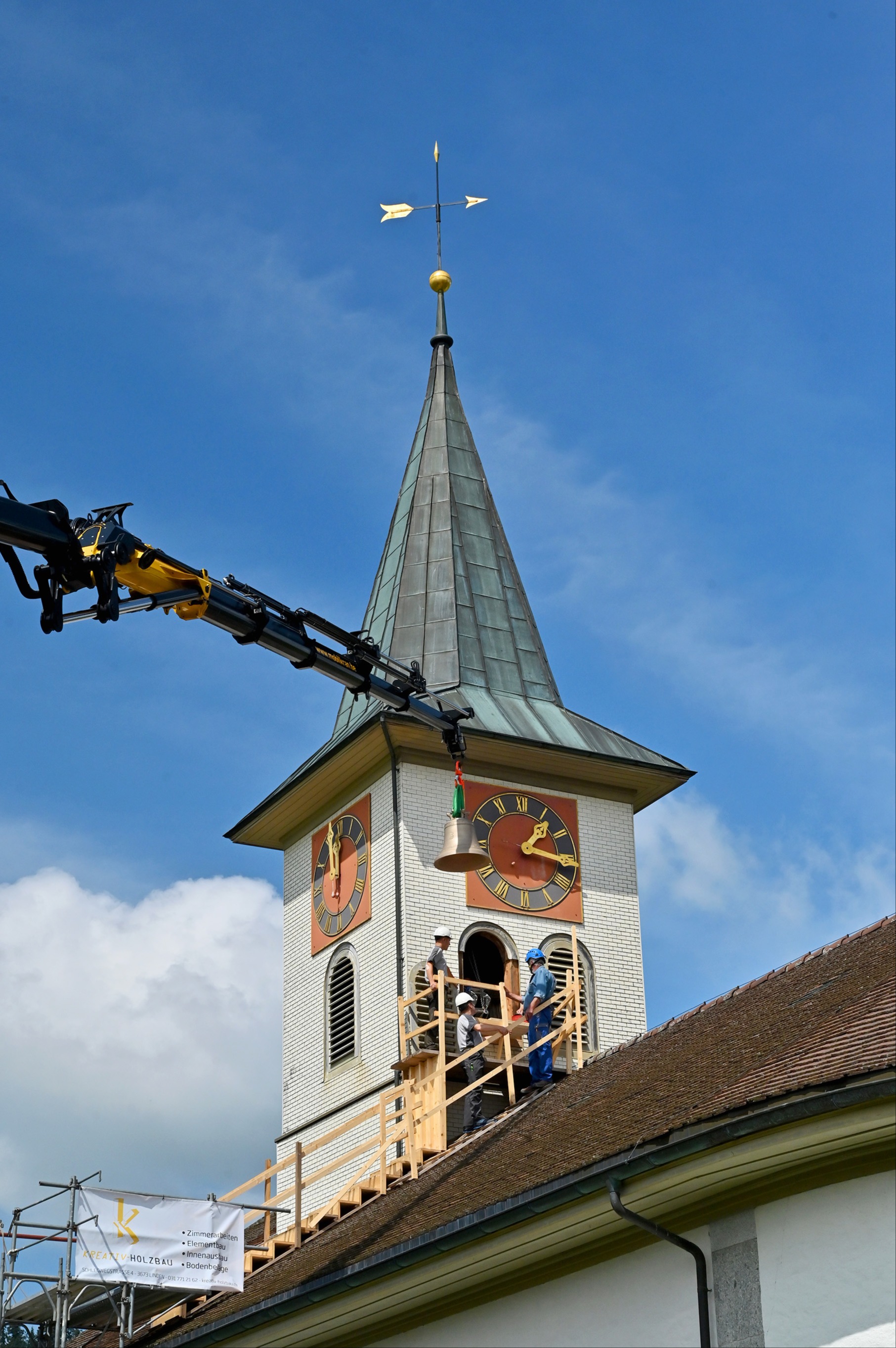 Zum Geburtstag der Kirche gibts eine neue Glocke