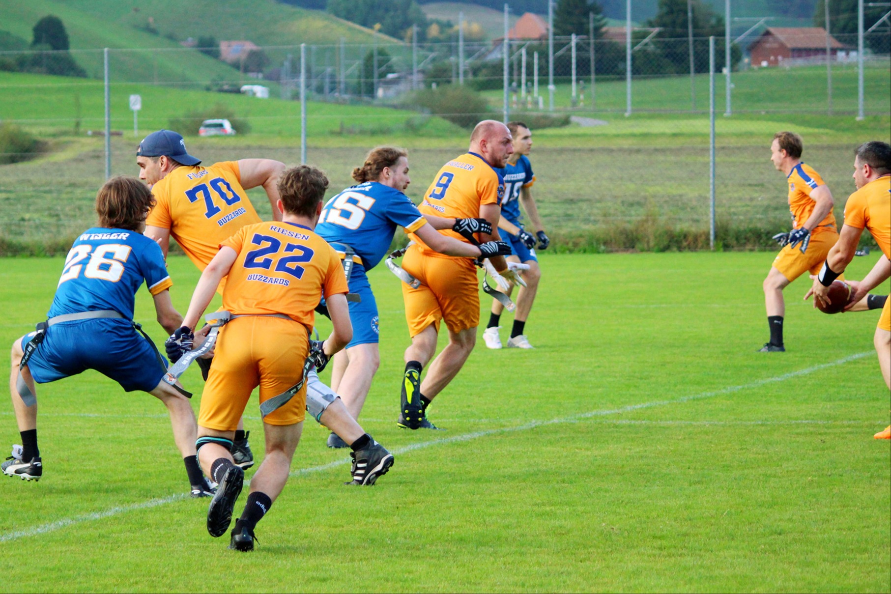 Flag Football: Kein Körperkontakt, viel Dynamik